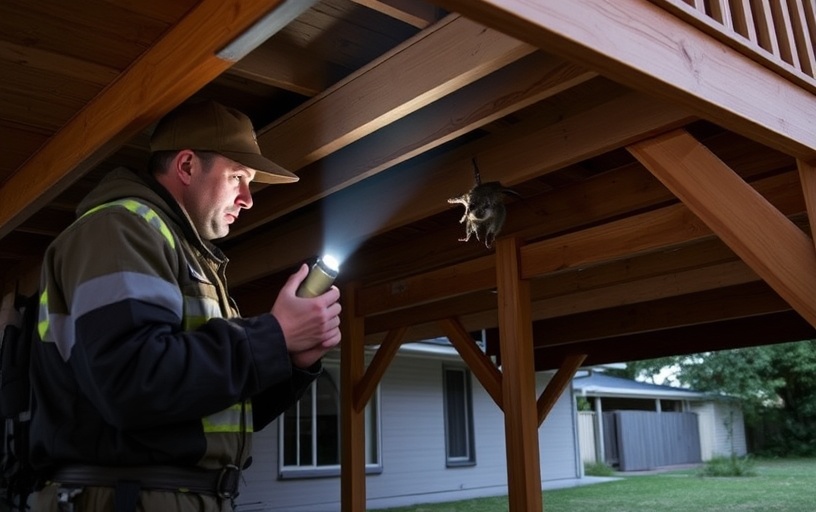 Under Deck Possum Removal in Forbes
